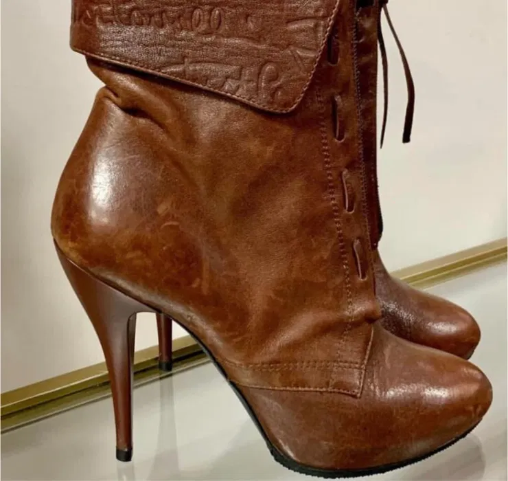 Шкіряні Ботильйони JUST CAVALLI